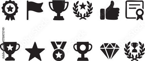 Achievement Icons Set