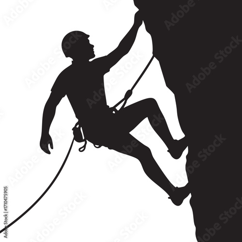 Rock Climber Silhouette
