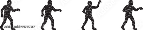 Walking Mummy Silhouette
