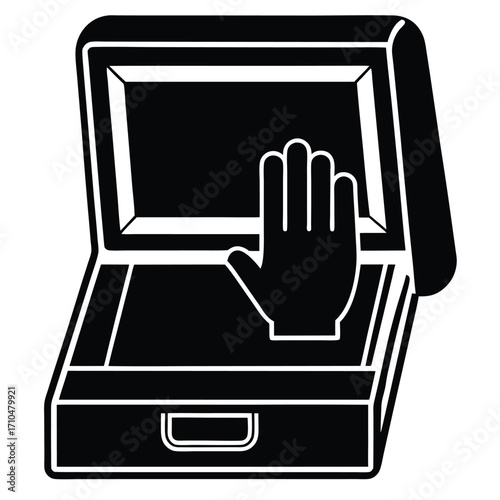 glove compartment vector icon