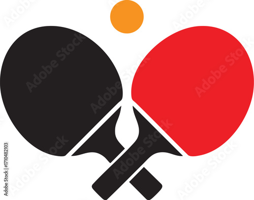 Table Tennis Paddles and Ball