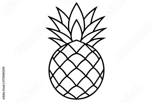 pineapple vector illustration