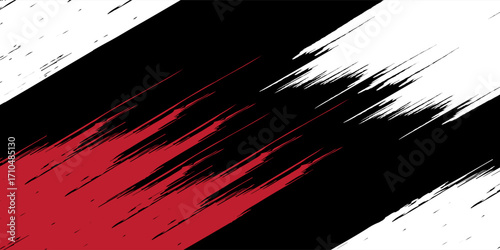 black white and red grunge texture background. eps 10