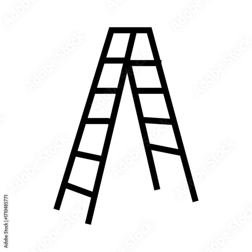 ladder isolated on white background