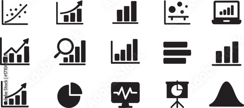 Business Data Analysis Icons