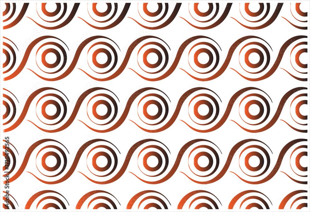 Fototapeta premium Brown and black seamless zigzag wave abstract pattern background