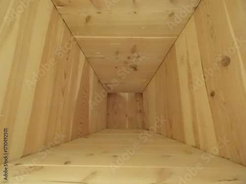 interior of a sauna