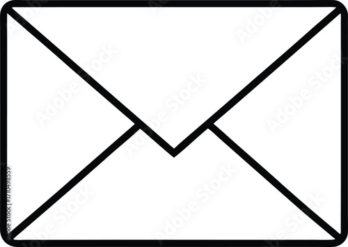 envelope outline icon organized in compact arrang.