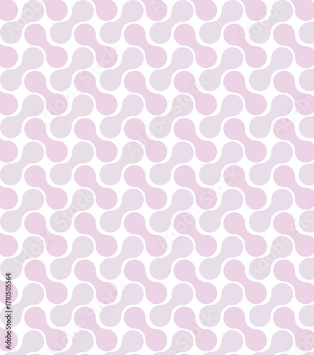 Soft pastel abstract pattern of interlocking rounded shapes Background