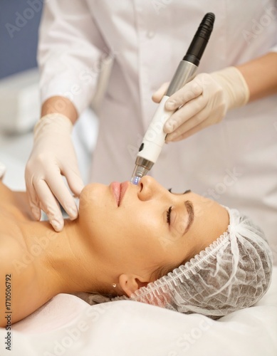 Micro-therapy device for cutting-edge facial care