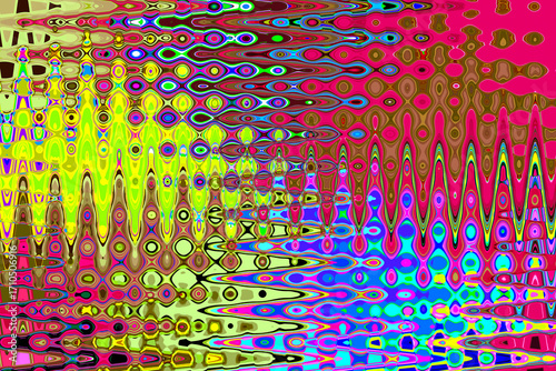 фотографія YELLOW BLUE RED ABSTRACT DIGITAL ART BACKGROUND DESIGN