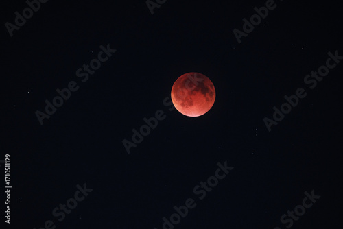 Moon eclipse. Lunar eclipse of September 2025.
