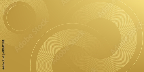 Gold circle lines texture background with glass effect for print artwork in cmyk color mode simple art modern