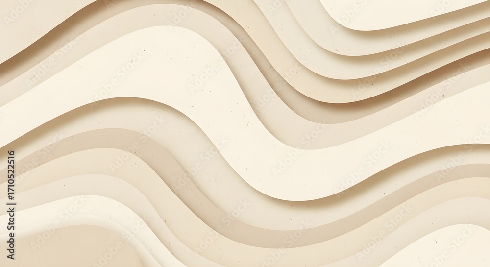 Obraz premium Abstract flowing wavy layers with subtle texture and soft shadows 69 characters