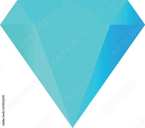 Blue gradient diamond vector