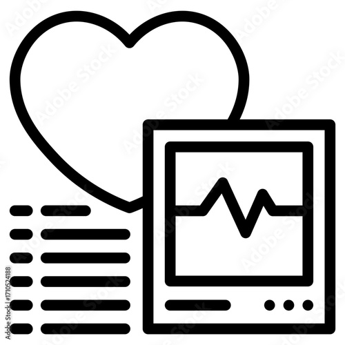 Diagnostic icon in vector illustration