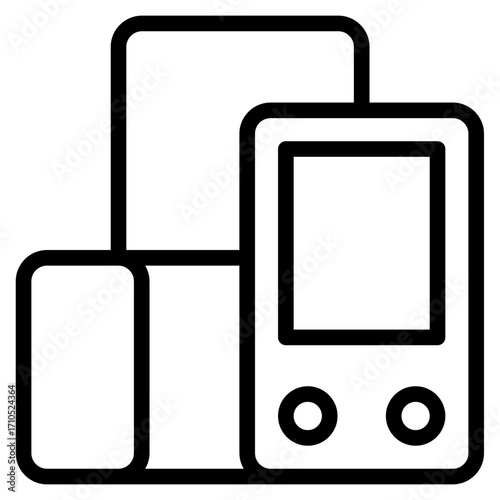 Blood pressure monitoring icon in vector illustration