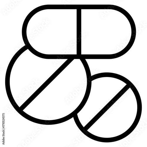 Pharmacology icon in vector illustration