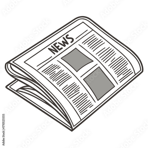 newspaper icon vector illustration