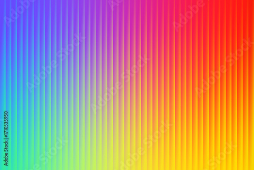 Rainbow gradient background with vertical ribbed texture and soft light effect