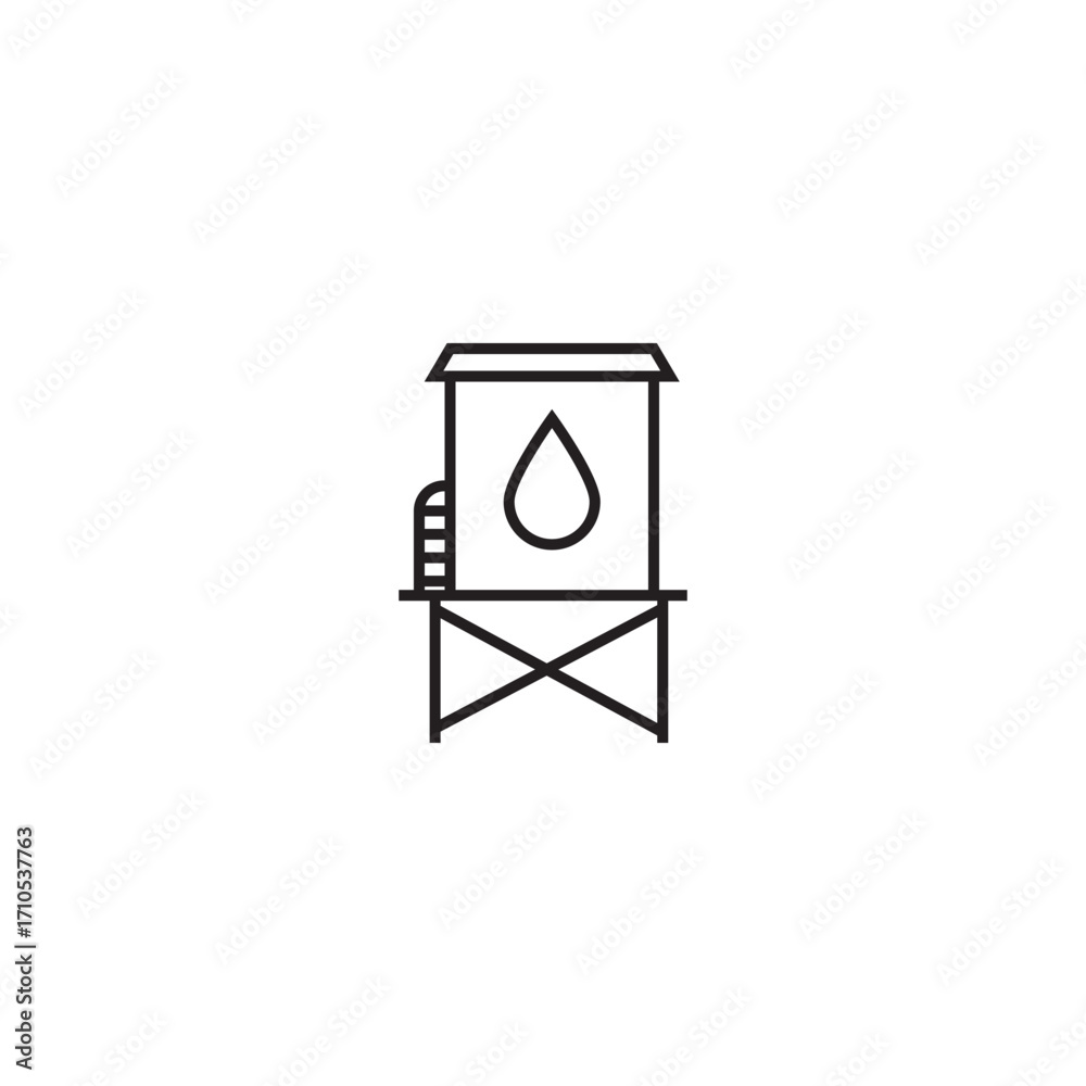 Fototapeta premium water tank icon