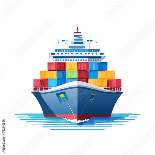 cargo ship with cargo containers