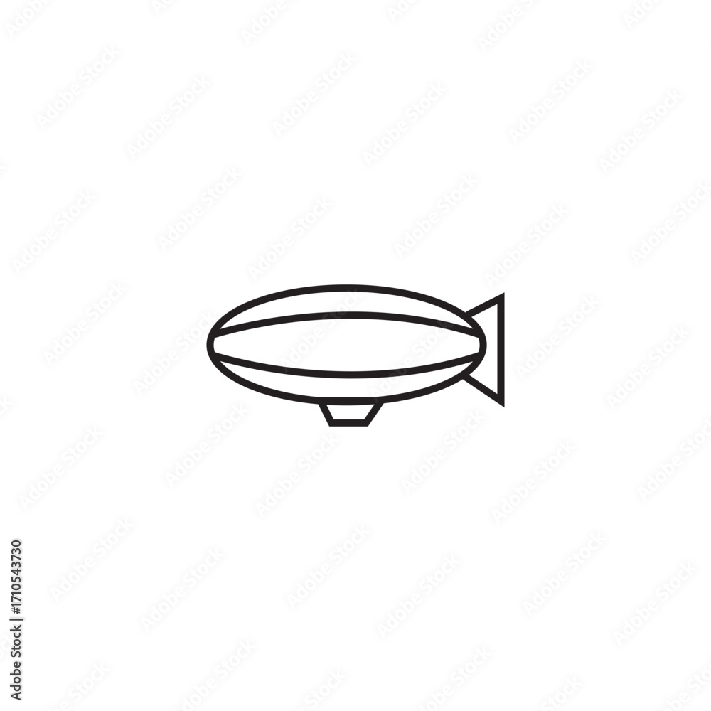 Fototapeta premium zeppelin balloon icon