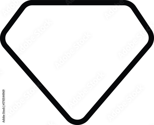 diamond shape outline icon