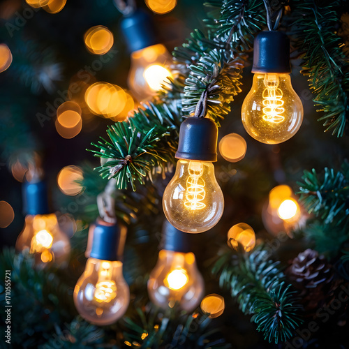 Festive Christmas Tree Lights: Warm Glow Holiday Decor

