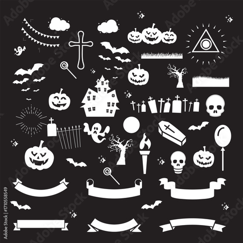 Collection of Happy Halloween Icons