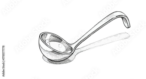 silver spoon isolated on white