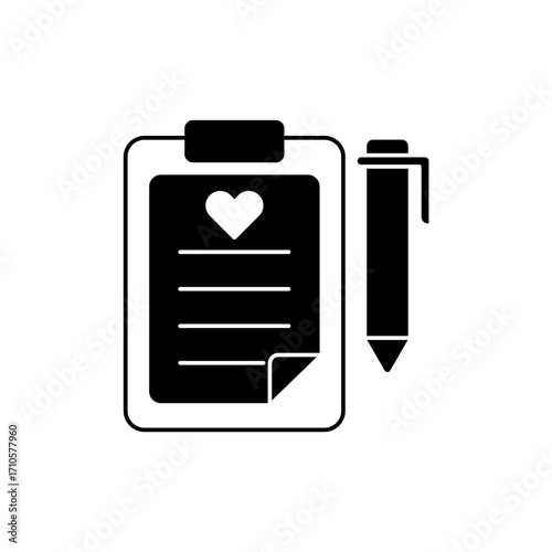 Healthcare Report icon outline editable stroke line drawing eps.