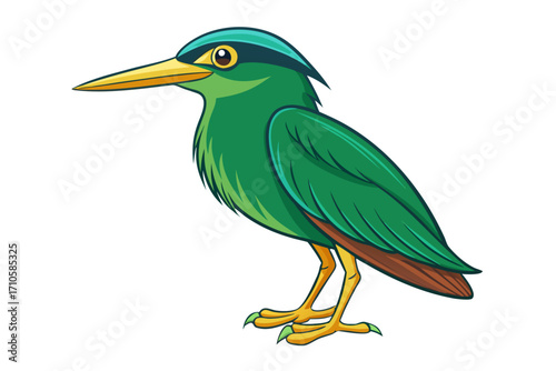 blue heron cartoon