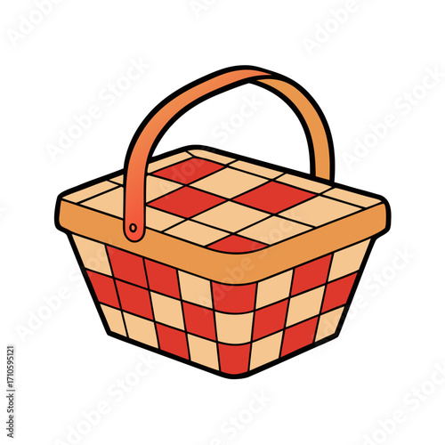 empty wicker basket