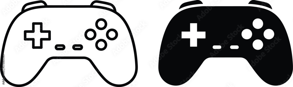 Obraz premium Game controller icon vector illustration gamepad console design