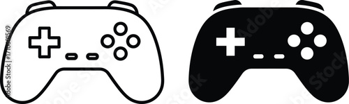 Game controller icon vector illustration gamepad console design