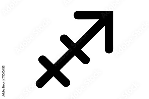 sagittarius astrology zodiac sign logo silhouette
