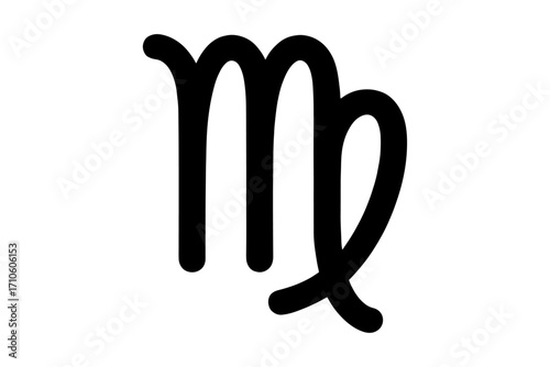 Virgo astrological sign horoscope silhouette