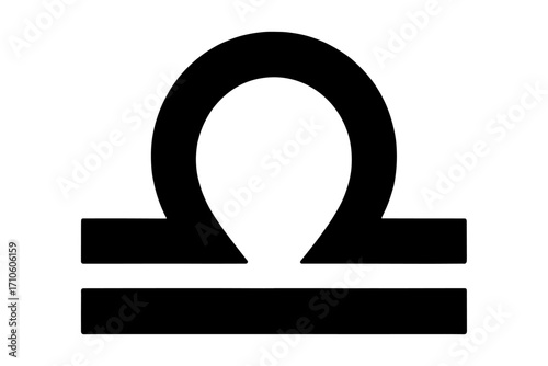 Libra zodiac symbol astrology silhouette
