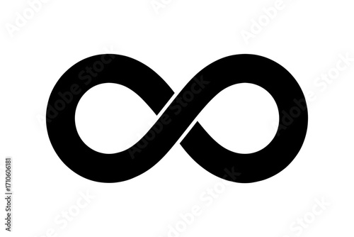 infinity symbol endless forever loop silhouette