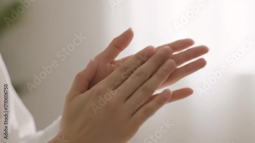 Wallpaper Mural Delicate applause motion showing support with hand movement, appreciation concept and clapping hands Torontodigital.ca