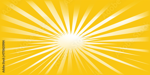 Background illustration of a yellow image that spreads radially
