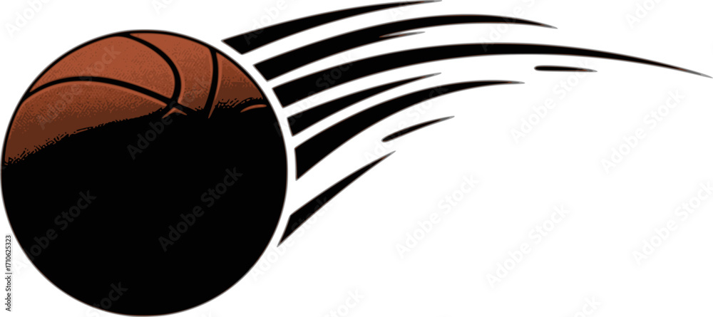 Obraz premium basketball bounce vector silhouette illustration of a bouncing basketball isolated on white background 