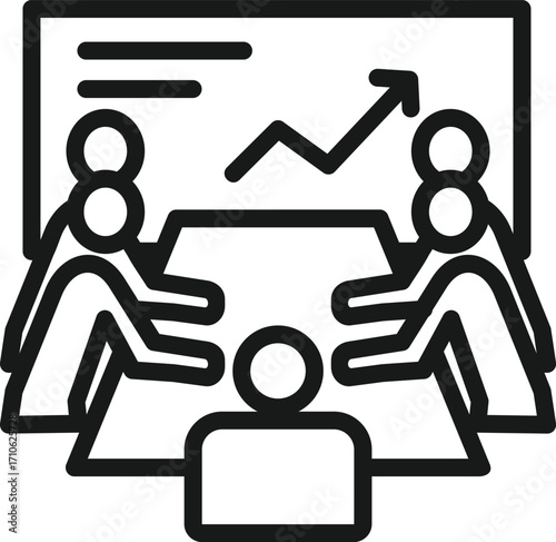 Training self vector icon illustration concept