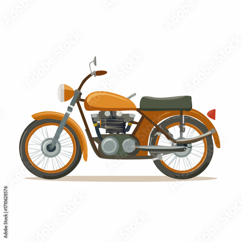 Vintage Motorcycle Illustration