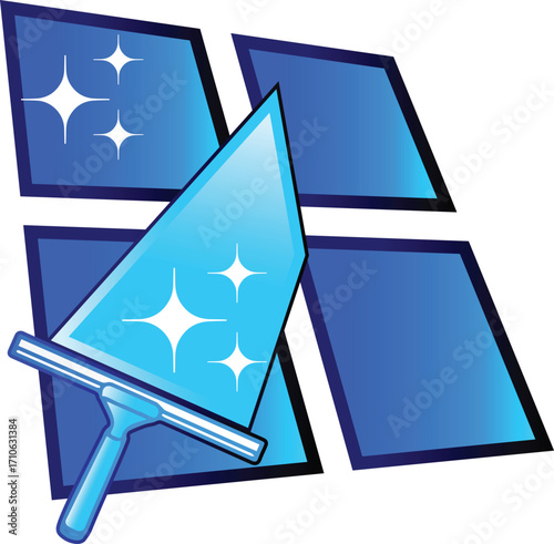 unique window cleaning icon