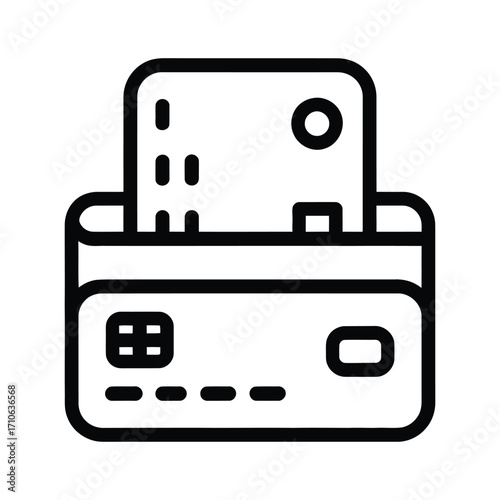 Credit card payment transaction concept icon for financial transactions and online shopping