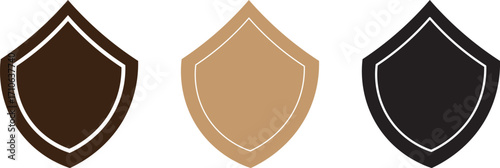shield icon set. shield with tick mark and plus mark. Medical Protection symbol.Shield badge quality symbol isolated on transparent background. Design elements for safety and protection