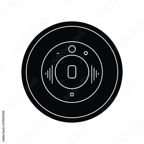 Smart thermostat modern climate control device vector art illustration