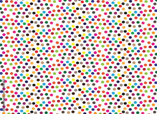 Abstract colorful mosaic pattern with small dots creating a vibrant and playful background texture